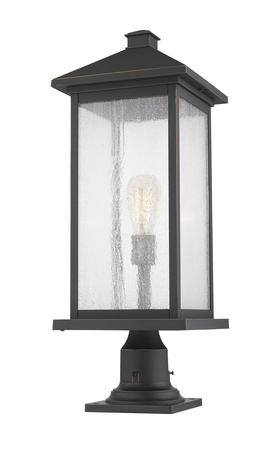 Z-Lite - 531PHBXLR-533PM-ORB - One Light Outdoor Pier Mounted Fixture - Portland - Oil Rubbed Bronze