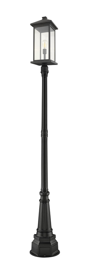 Z-Lite - 531PHBXLR-564P-BK - One Light Outdoor Post Mounted Fixture - Portland - Black