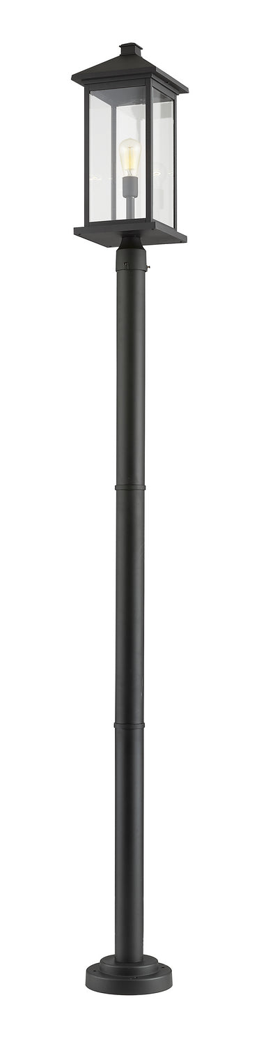 Z-Lite - 531PHBXLR-567P-BK - One Light Outdoor Post Mounted Fixture - Portland - Black