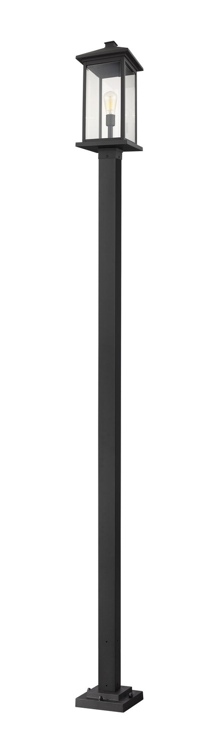 Z-Lite - 531PHBXLS-536P-BK - One Light Outdoor Post Mounted Fixture - Portland - Black