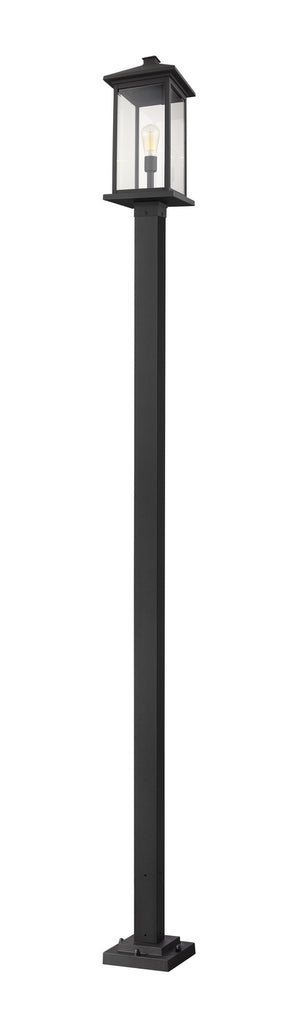 Z-Lite - 531PHBXLS-536P-BK - One Light Outdoor Post Mounted Fixture - Portland - Black