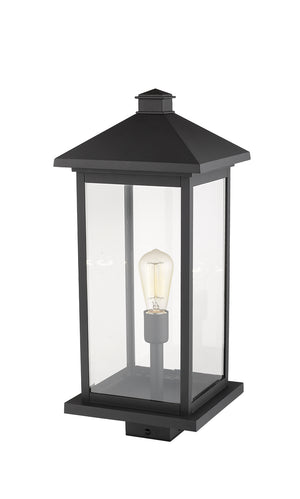 Z-Lite - 531PHBXLS-BK - One Light Outdoor Post Mount Fixture - Portland - Black