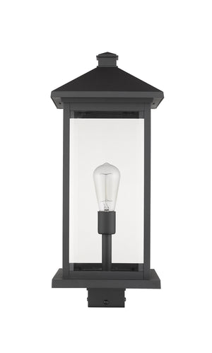 Z-Lite - 531PHBXLS-BK - One Light Outdoor Post Mount Fixture - Portland - Black