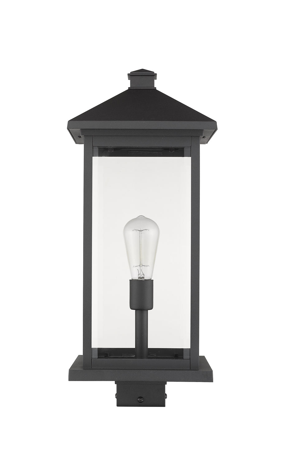 Z-Lite - 531PHBXLS-BK - One Light Outdoor Post Mount Fixture - Portland - Black