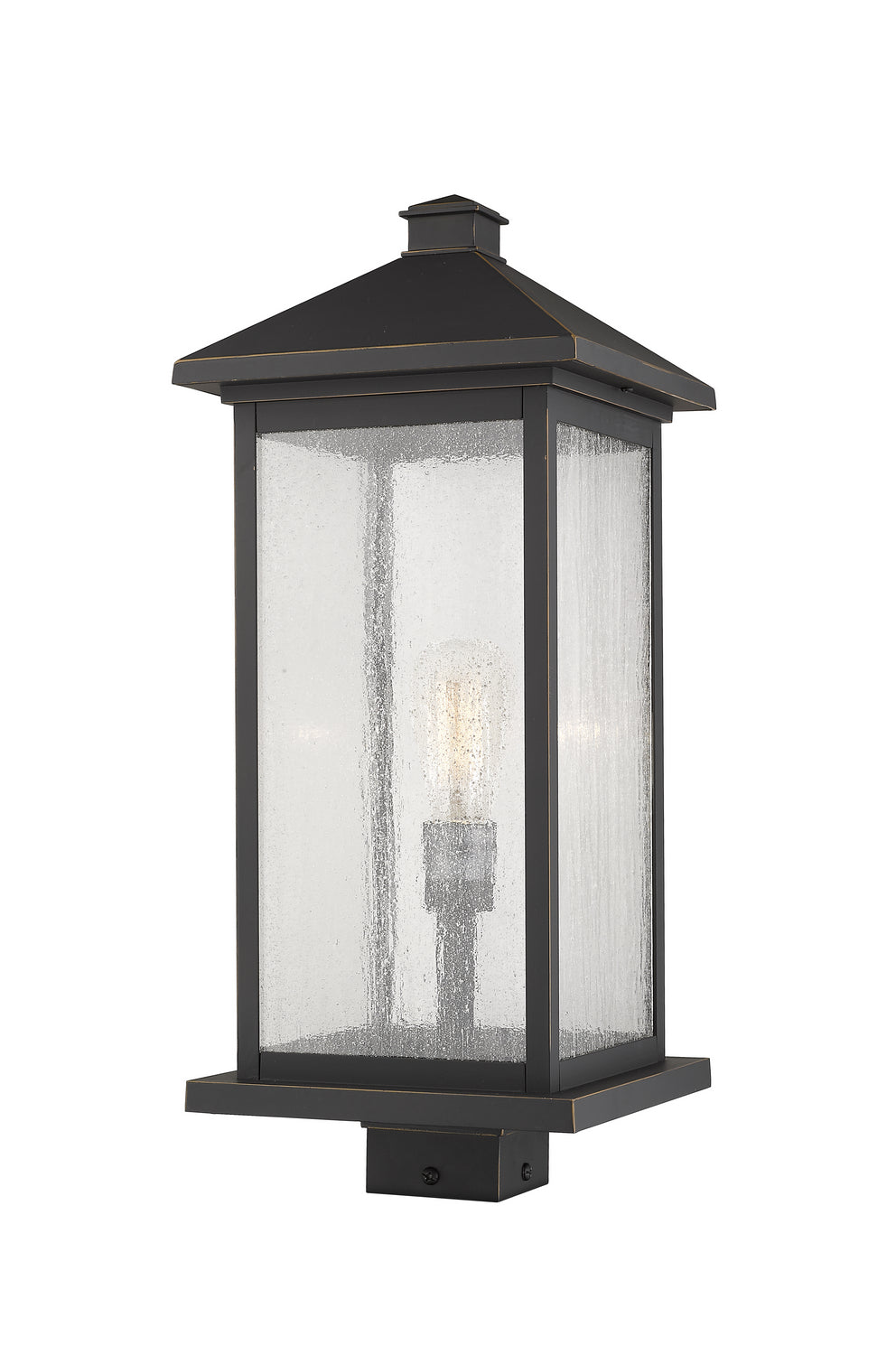 Z-Lite - 531PHBXLS-ORB - One Light Outdoor Post Mount Fixture - Portland - Oil Rubbed Bronze