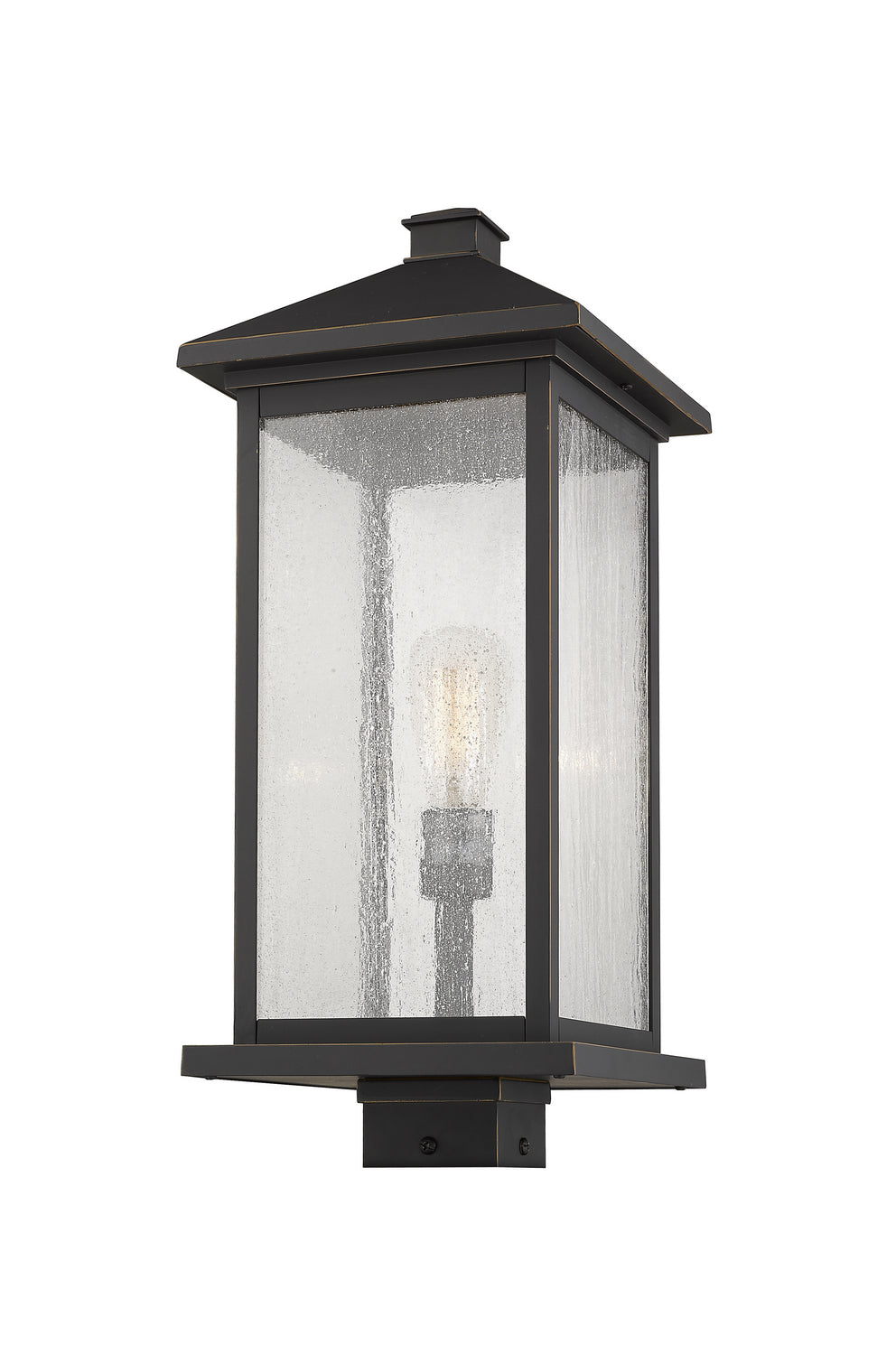 Z-Lite - 531PHBXLS-ORB - One Light Outdoor Post Mount Fixture - Portland - Oil Rubbed Bronze