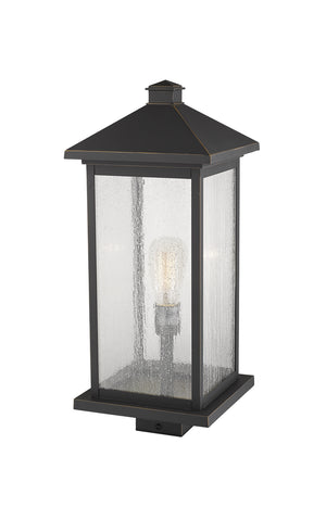 Z-Lite - 531PHBXLS-ORB - One Light Outdoor Post Mount Fixture - Portland - Oil Rubbed Bronze
