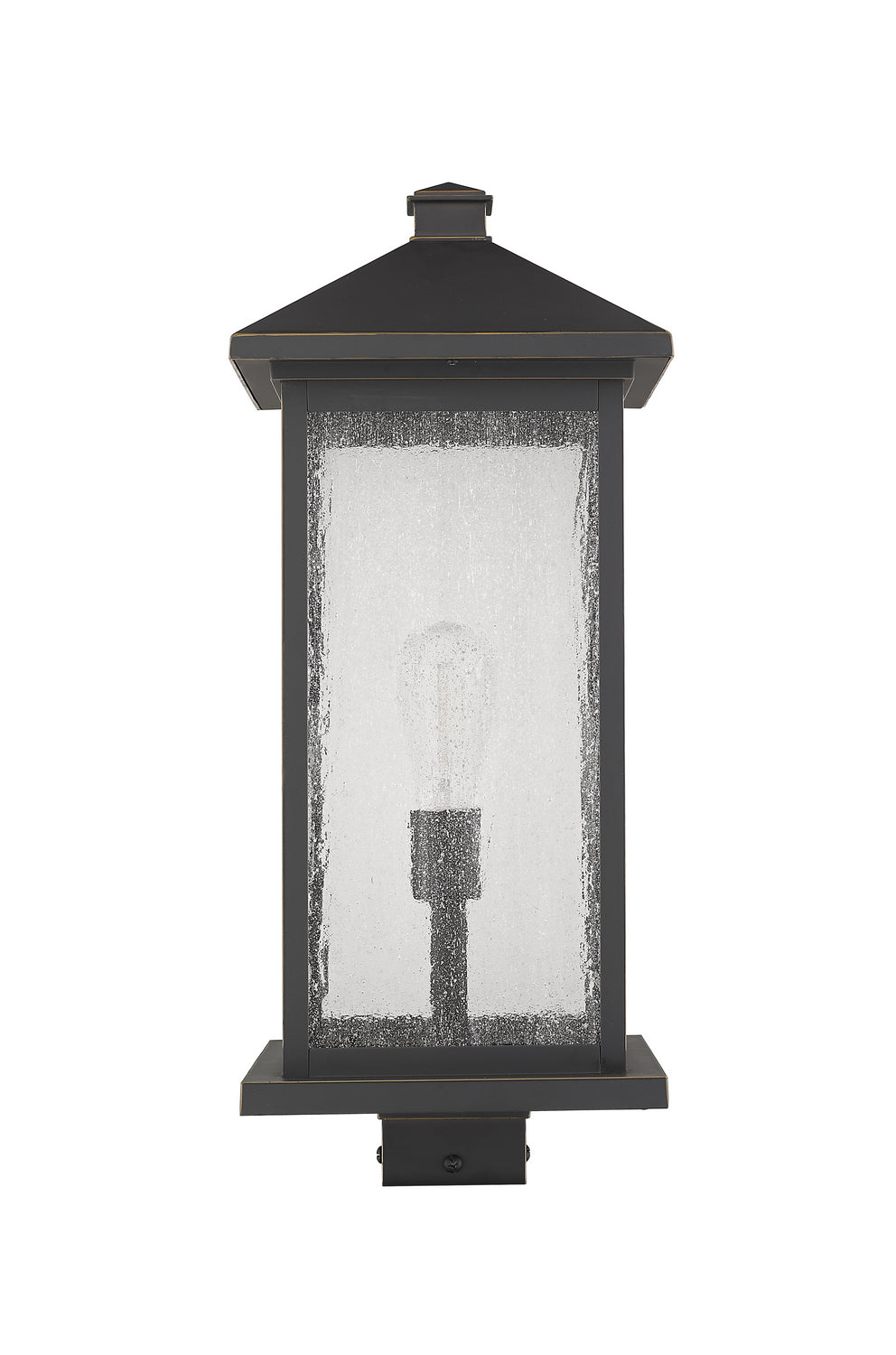 Z-Lite - 531PHBXLS-ORB - One Light Outdoor Post Mount Fixture - Portland - Oil Rubbed Bronze