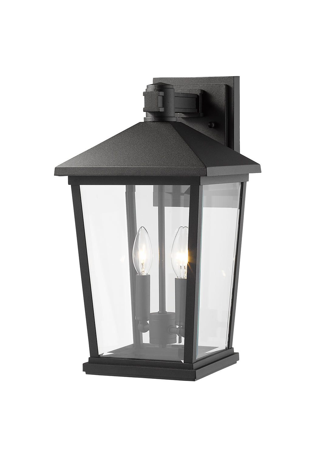 Z-Lite - 568B-BK - Two Light Outdoor Wall Mount - Beacon - Black