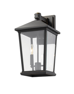 Z-Lite - 568B-ORB - Two Light Outdoor Wall Sconce - Beacon - Oil Rubbed Bronze