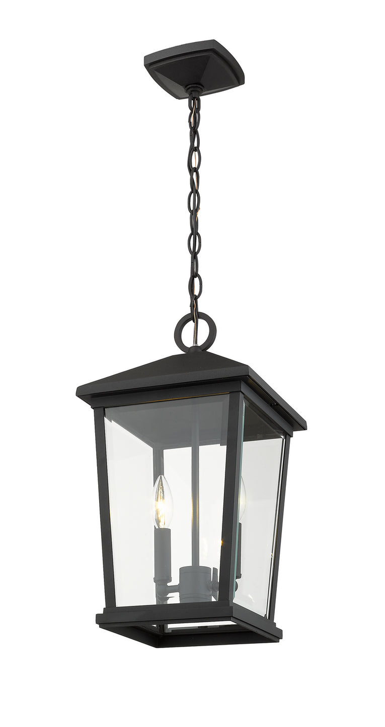 Z-Lite - 568CHB-BK - Two Light Outdoor Chain Mount Ceiling Fixture - Beacon - Black