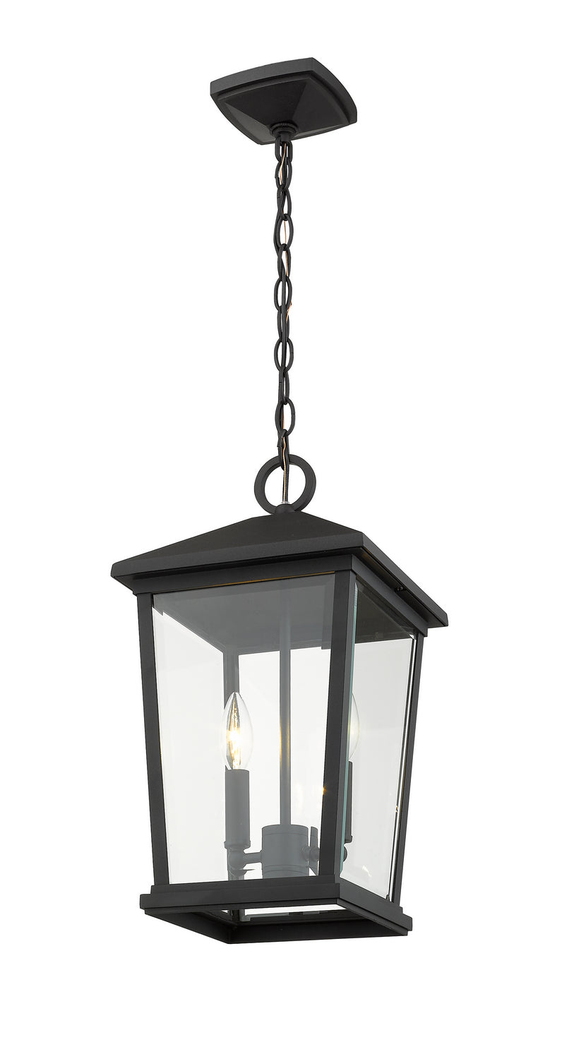 Z-Lite - 568CHB-BK - Two Light Outdoor Chain Mount Ceiling Fixture - Beacon - Black