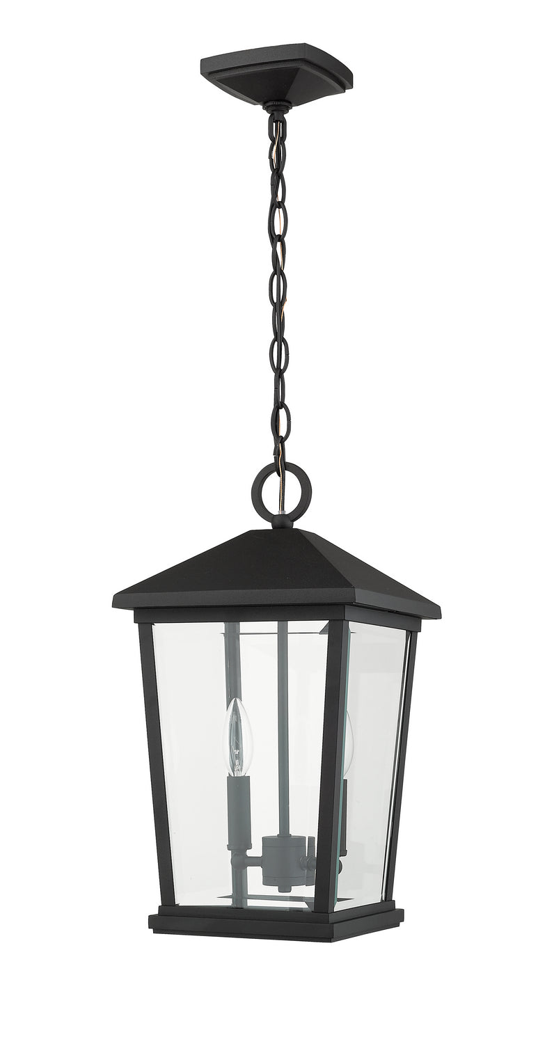 Z-Lite - 568CHB-BK - Two Light Outdoor Chain Mount - Beacon - Black