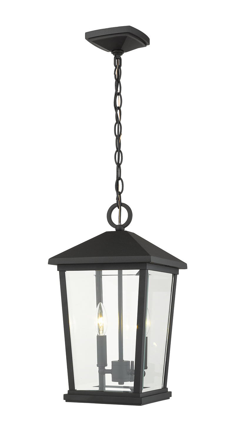 Z-Lite - 568CHB-BK - Two Light Outdoor Chain Mount Ceiling Fixture - Beacon - Black