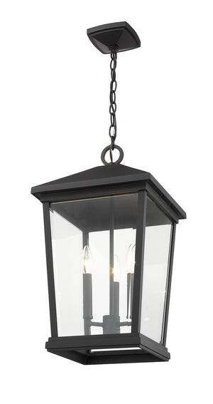 Z-Lite - 568CHXL-BK - Three Light Outdoor Chain Mount Ceiling Fixture - Beacon - Black
