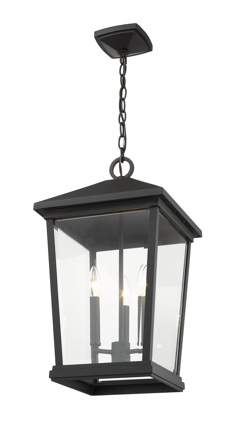 Z-Lite - 568CHXL-BK - Three Light Outdoor Chain Mount Ceiling Fixture - Beacon - Black