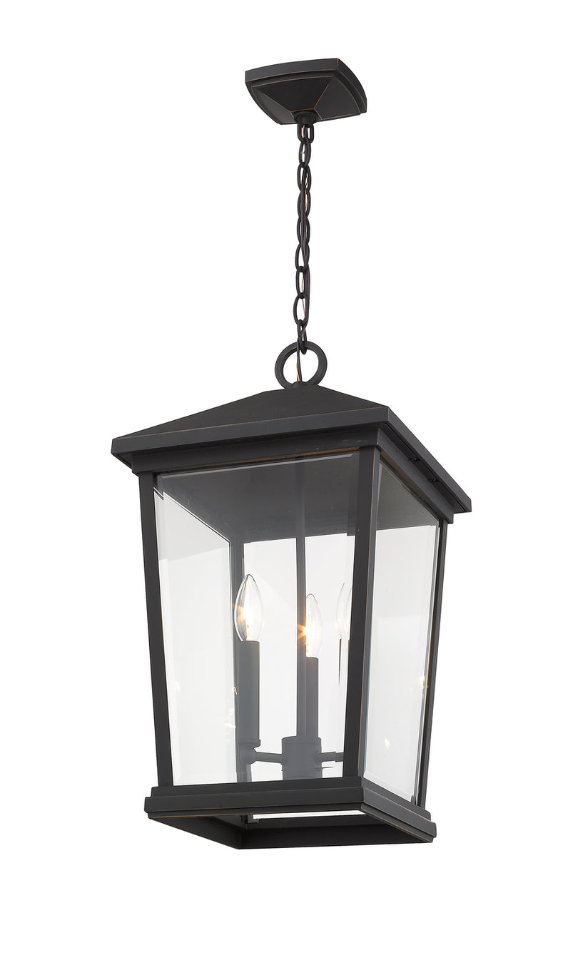 Z-Lite - 568CHXL-ORB - Three Light Outdoor Chain Mount Ceiling Fixture - Beacon - Oil Rubbed Bronze