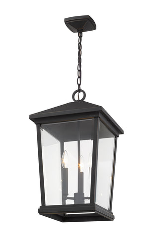 Z-Lite - 568CHXL-ORB - Three Light Outdoor Chain Mount Ceiling Fixture - Beacon - Oil Rubbed Bronze