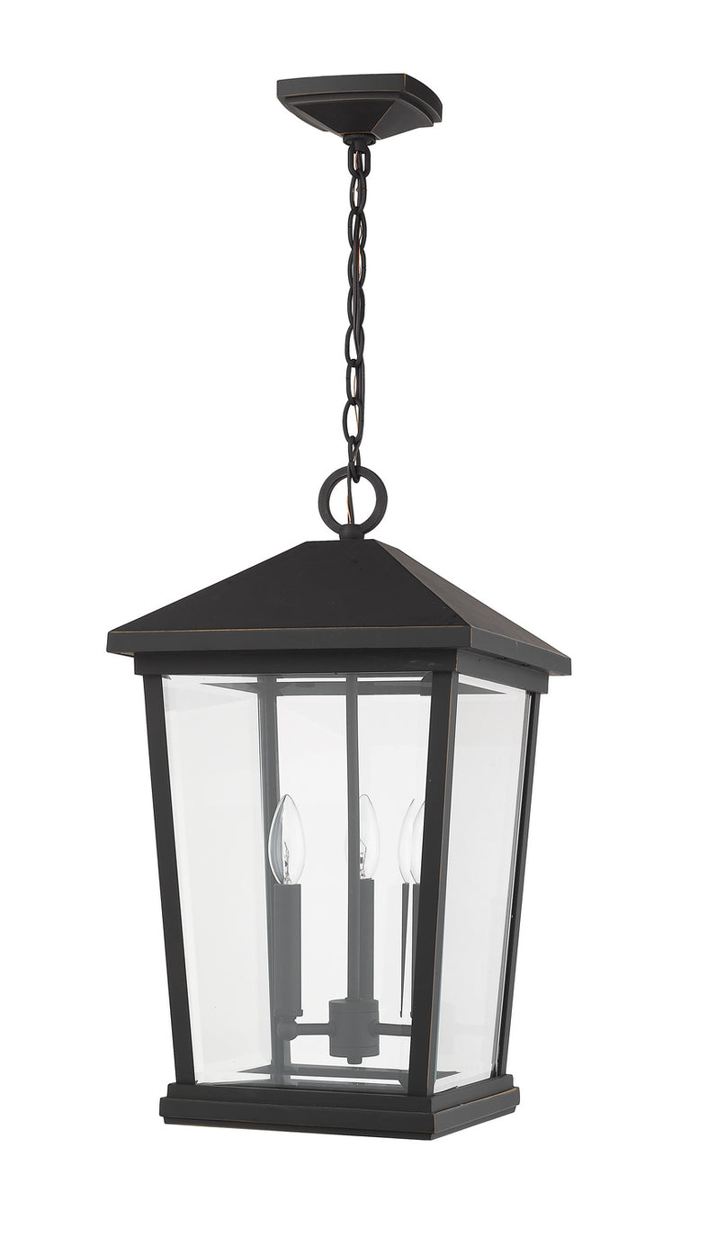 Z-Lite - 568CHXL-ORB - Three Light Outdoor Chain Mount Ceiling Fixture - Beacon - Oil Rubbed Bronze