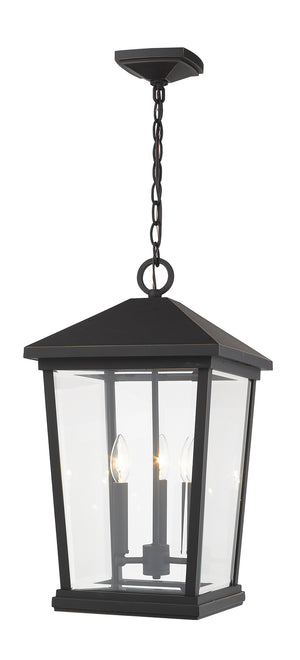 Z-Lite - 568CHXL-ORB - Three Light Outdoor Chain Mount Ceiling Fixture - Beacon - Oil Rubbed Bronze