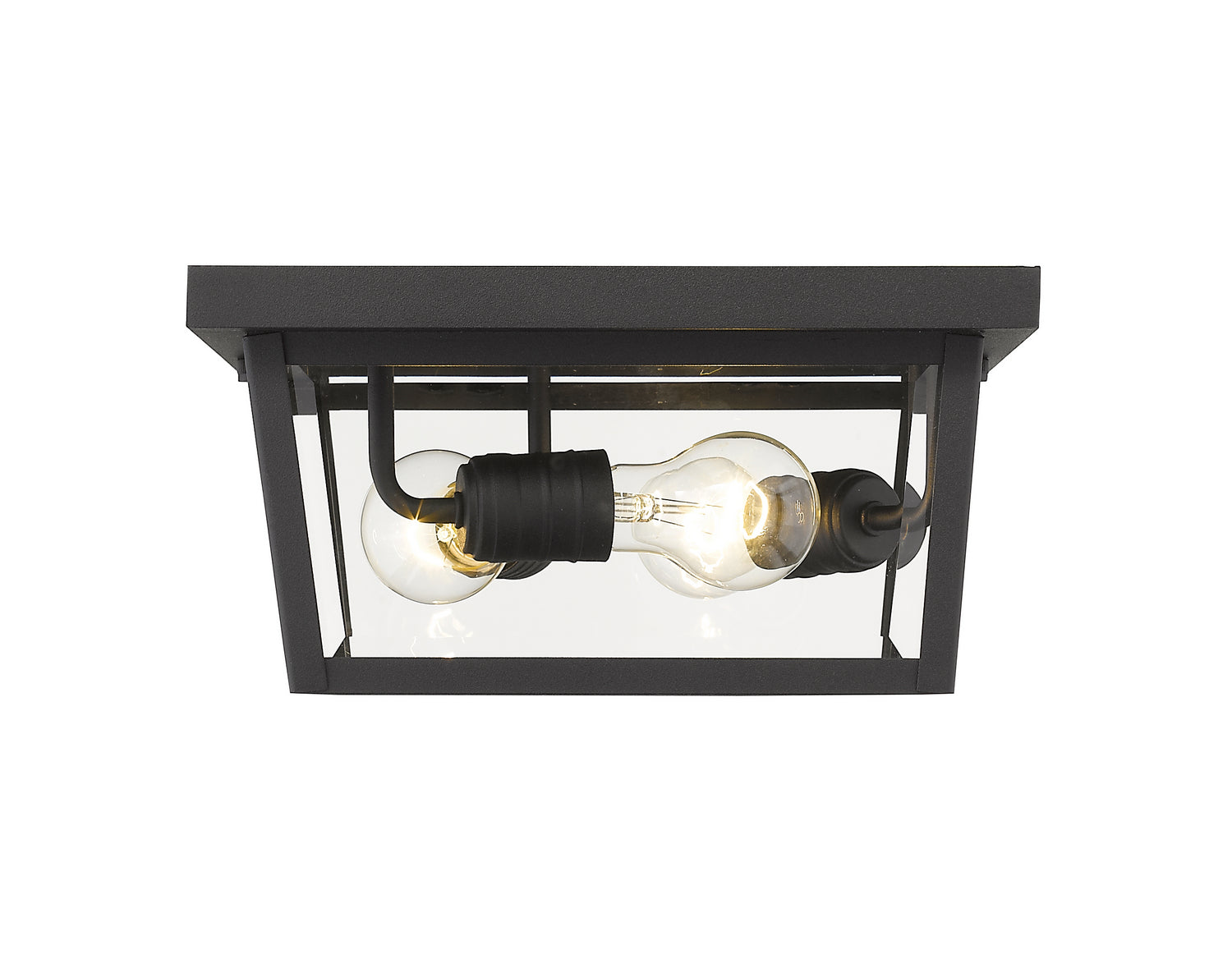 Z-Lite - 568F-BK - Three Light Outdoor Flush Mount - Beacon - Black