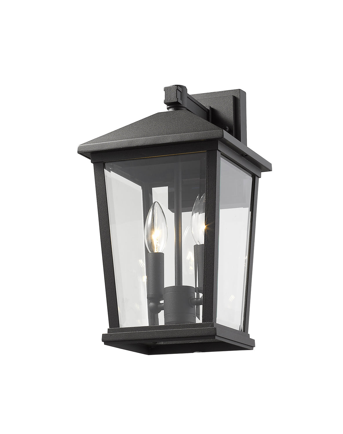 Z-Lite - 568M-BK - Two Light Outdoor Wall Mount - Beacon - Black