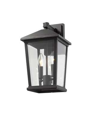 Z-Lite - 568M-BK - Two Light Outdoor Wall Sconce - Beacon - Black