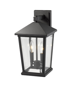 Z-Lite - 568M-BK - Two Light Outdoor Wall Mount - Beacon - Black