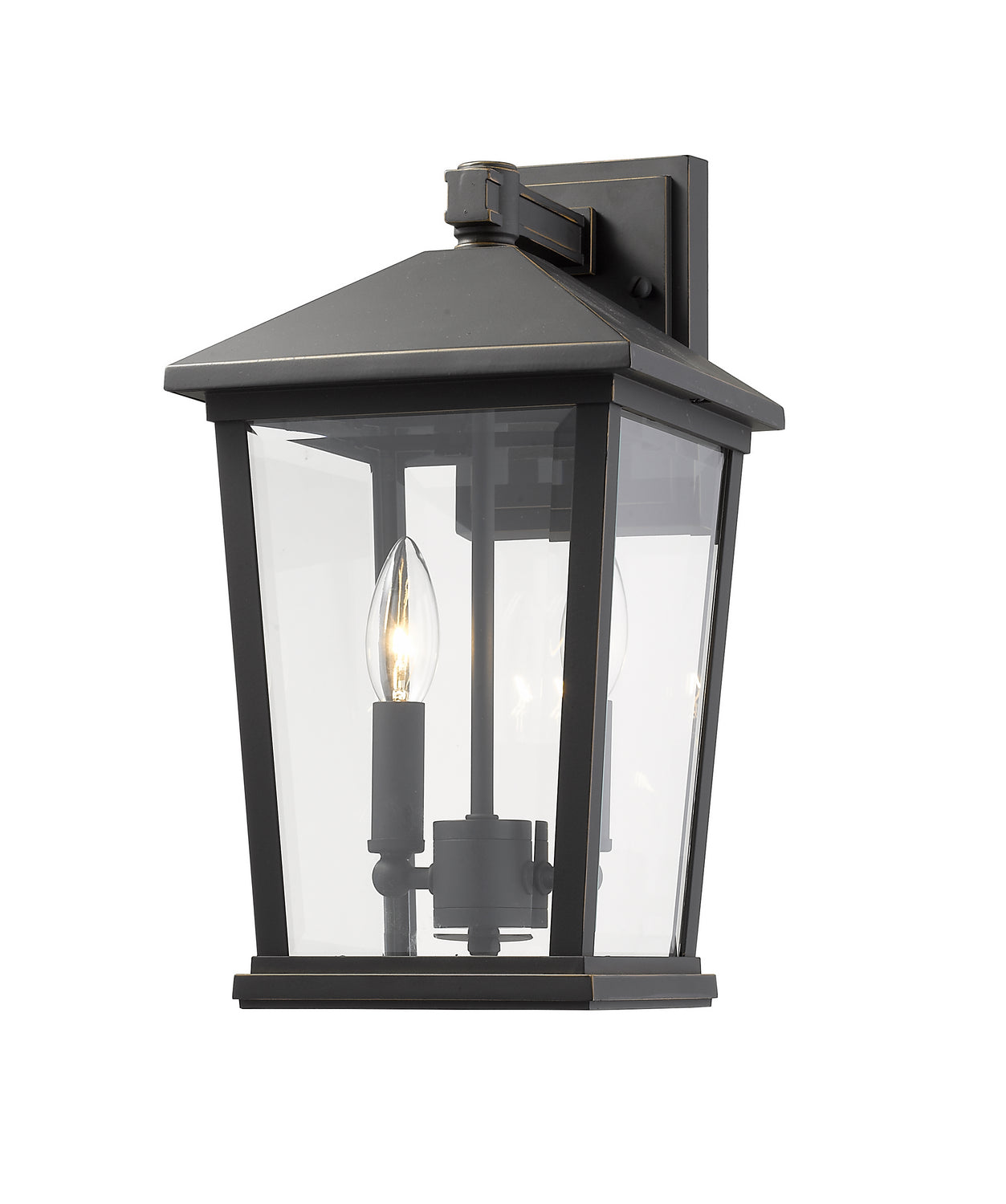 Z-Lite - 568M-ORB - Two Light Outdoor Wall Sconce - Beacon - Oil Rubbed Bronze