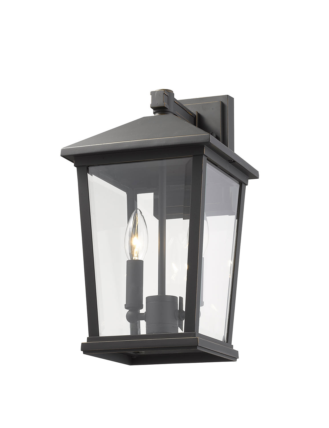 Z-Lite - 568M-ORB - Two Light Outdoor Wall Sconce - Beacon - Oil Rubbed Bronze