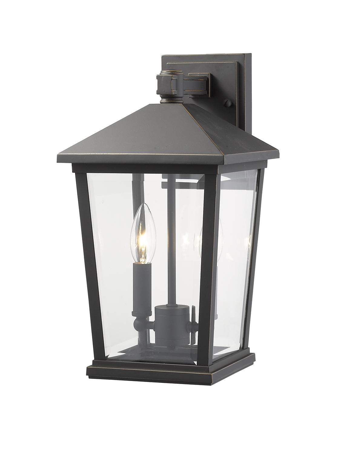 Z-Lite - 568M-ORB - Two Light Outdoor Wall Sconce - Beacon - Oil Rubbed Bronze