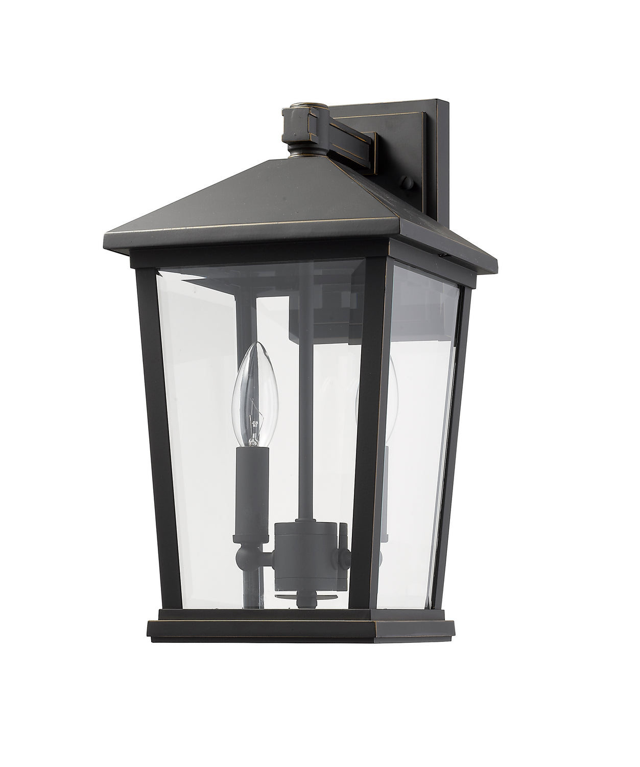 Z-Lite - 568M-ORB - Two Light Outdoor Wall Sconce - Beacon - Oil Rubbed Bronze