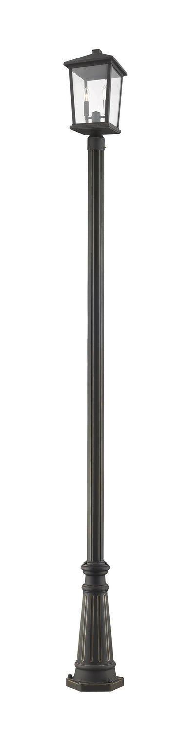 Z-Lite - 568PHBR-519P-ORB - Two Light Outdoor Post Mount - Beacon - Oil Rubbed Bronze