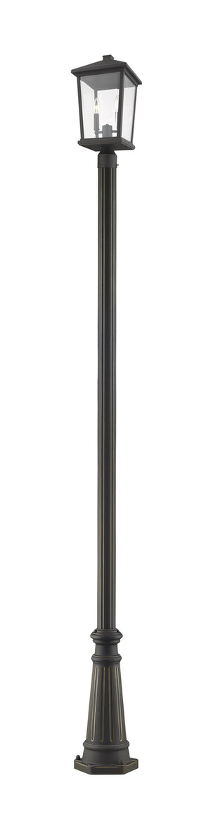 Z-Lite - 568PHBR-519P-ORB - Two Light Outdoor Post Mount - Beacon - Oil Rubbed Bronze