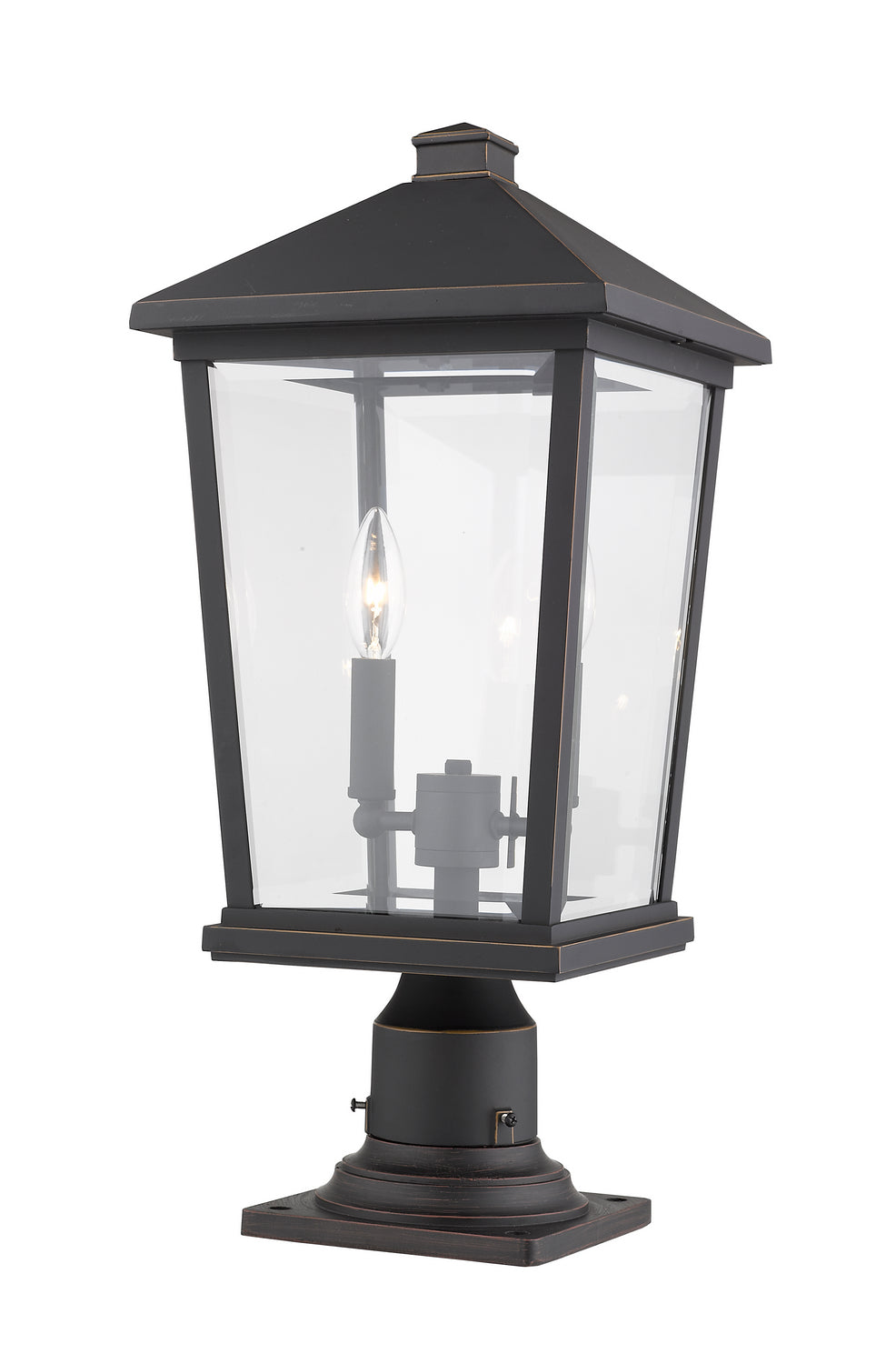 Z-Lite - 568PHBR-533PM-ORB - Two Light Outdoor Pier Mount - Beacon - Oil Rubbed Bronze