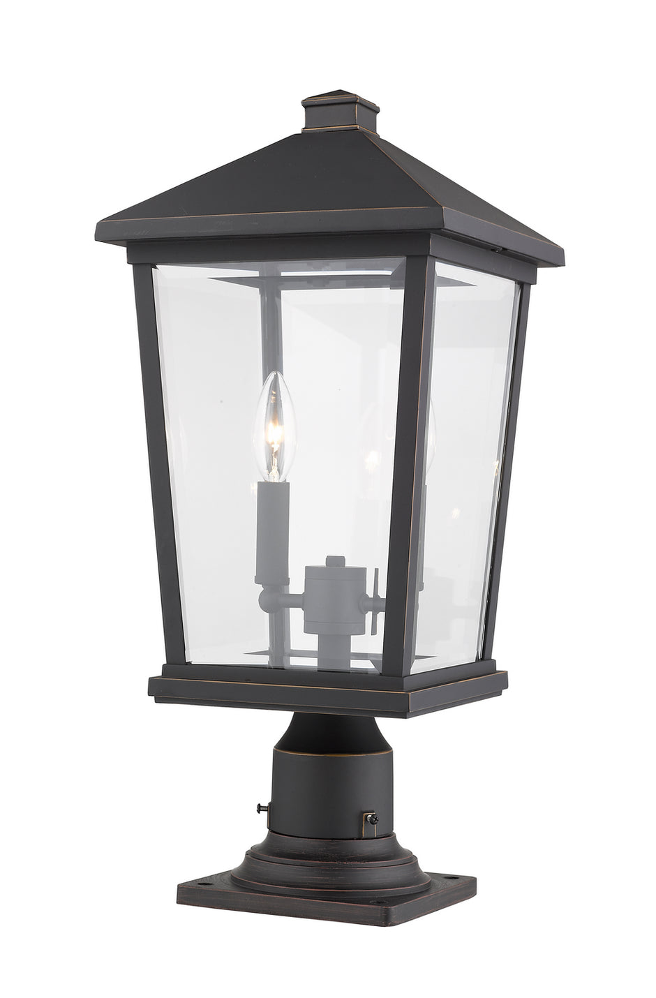 Z-Lite - 568PHBR-533PM-ORB - Two Light Outdoor Pier Mounted Fixture - Beacon - Oil Rubbed Bronze