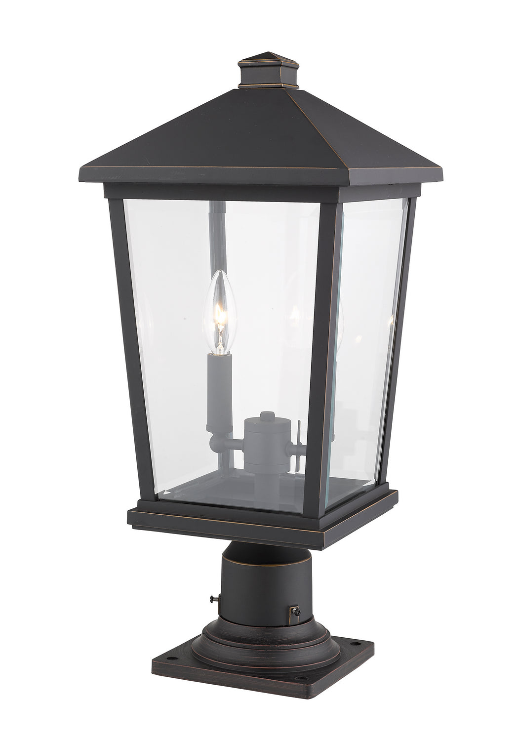 Z-Lite - 568PHBR-533PM-ORB - Two Light Outdoor Pier Mount - Beacon - Oil Rubbed Bronze