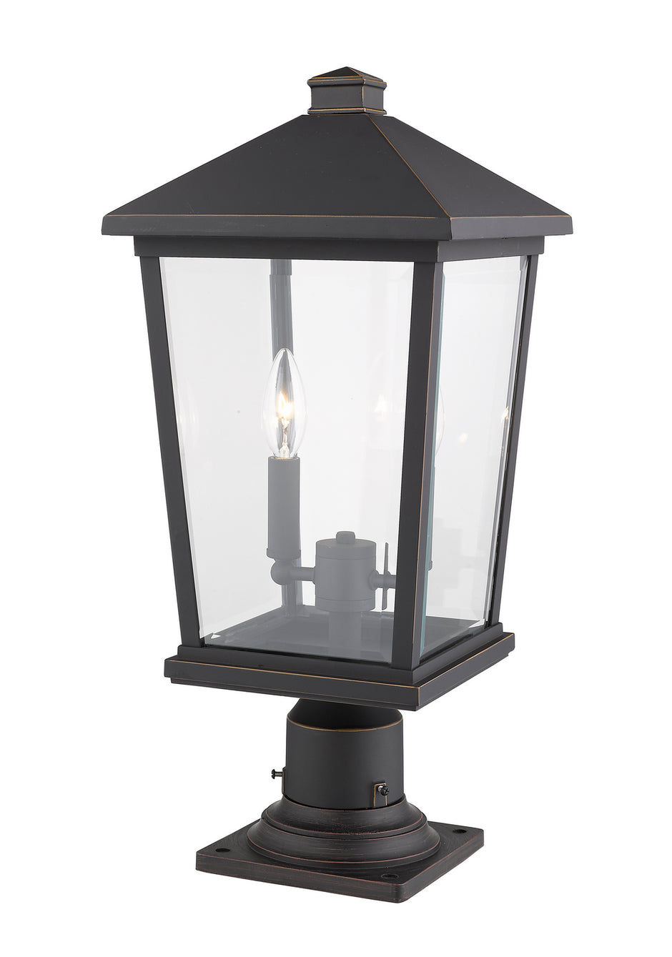 Z-Lite - 568PHBR-533PM-ORB - Two Light Outdoor Pier Mounted Fixture - Beacon - Oil Rubbed Bronze