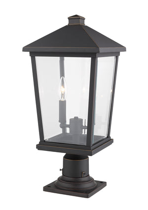 Z-Lite - 568PHBR-533PM-ORB - Two Light Outdoor Pier Mounted Fixture - Beacon - Oil Rubbed Bronze