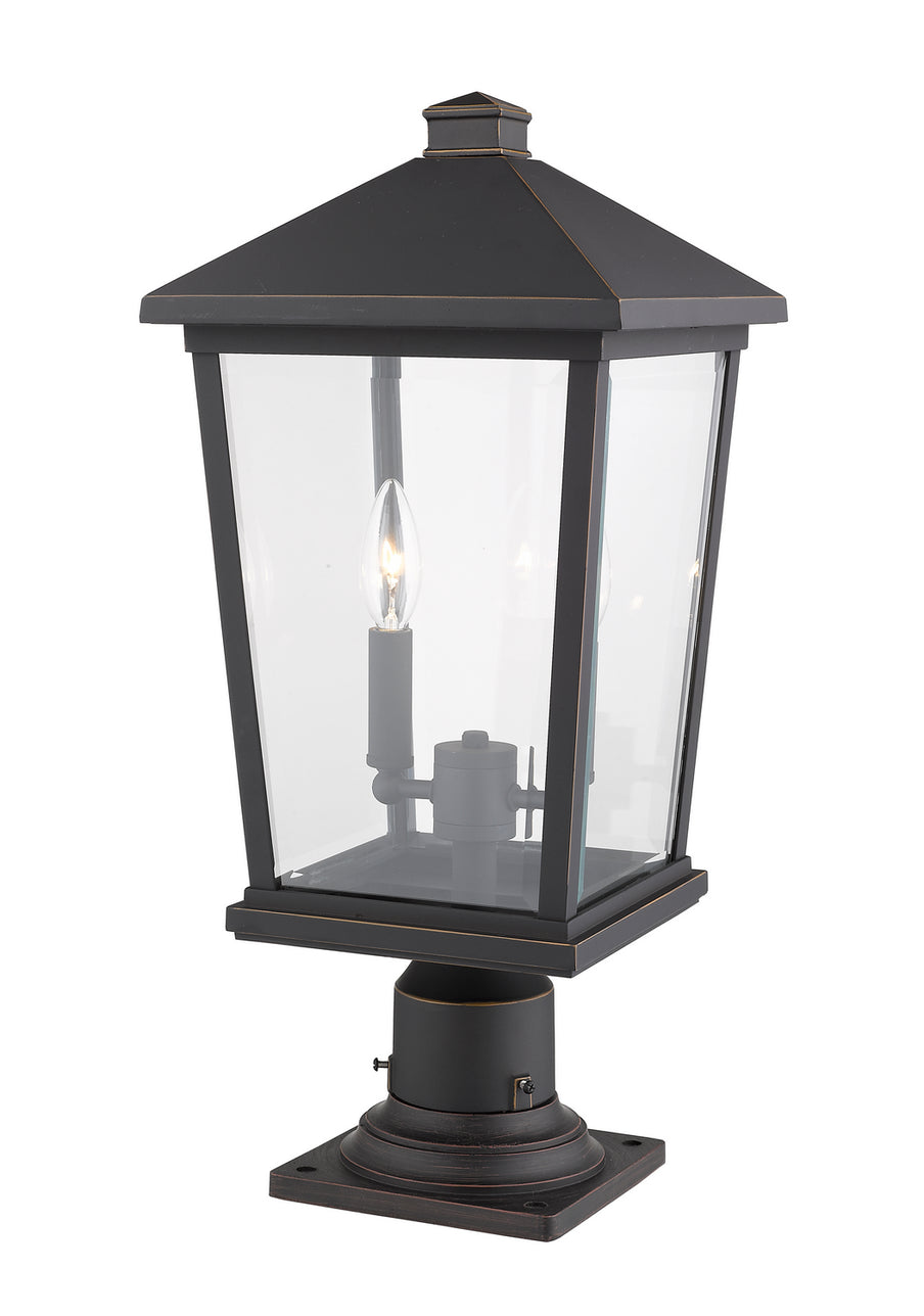 Z-Lite - 568PHBR-533PM-ORB - Two Light Outdoor Pier Mounted Fixture - Beacon - Oil Rubbed Bronze
