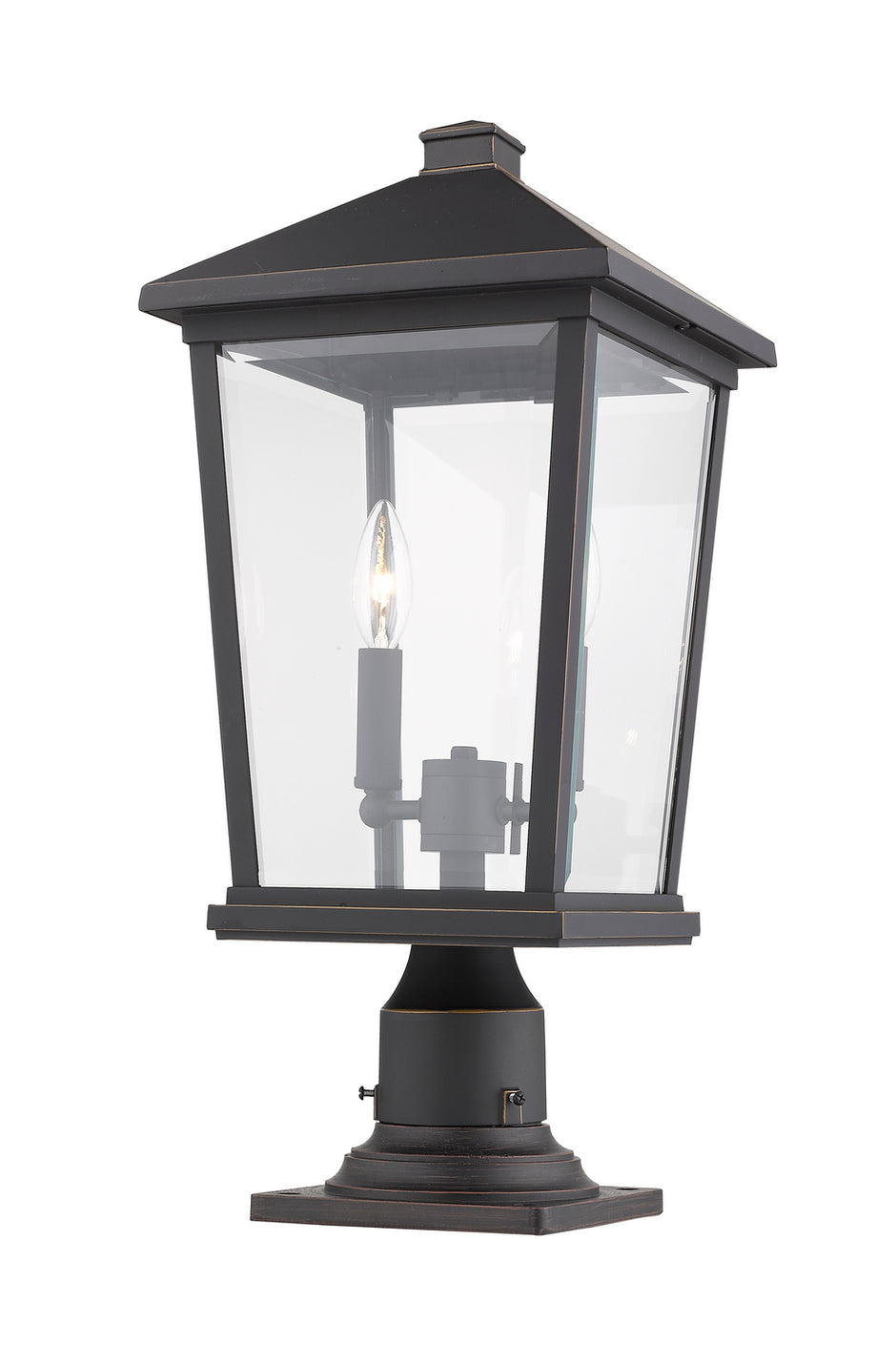 Z-Lite - 568PHBR-533PM-ORB - Two Light Outdoor Pier Mounted Fixture - Beacon - Oil Rubbed Bronze