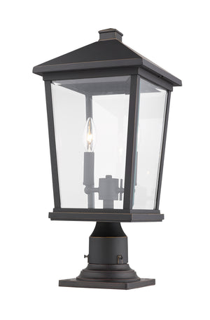 Z-Lite - 568PHBR-533PM-ORB - Two Light Outdoor Pier Mounted Fixture - Beacon - Oil Rubbed Bronze