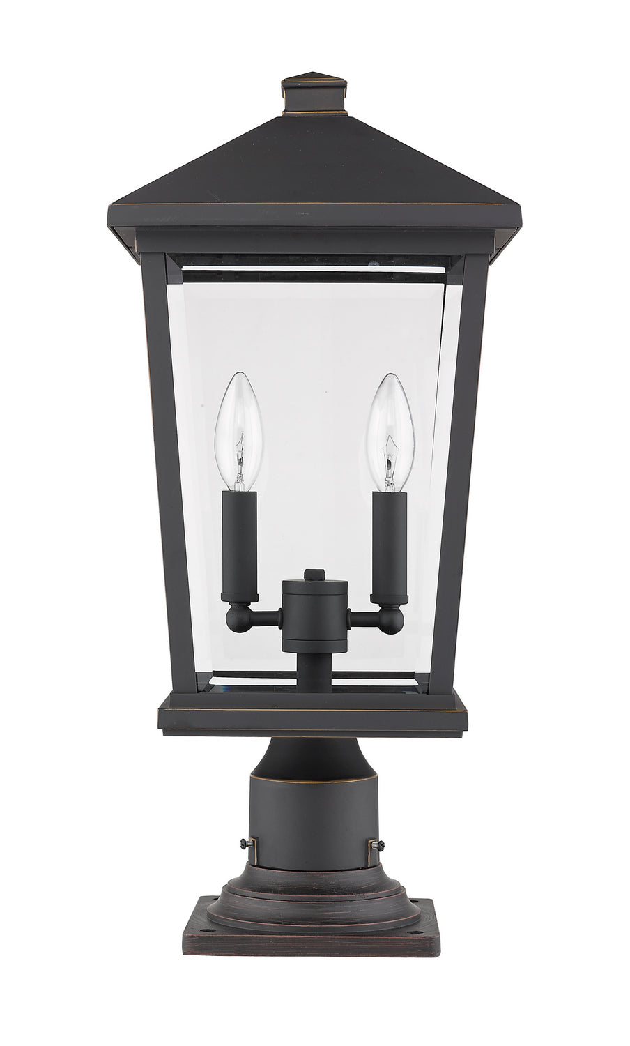 Z-Lite - 568PHBR-533PM-ORB - Two Light Outdoor Pier Mount - Beacon - Oil Rubbed Bronze