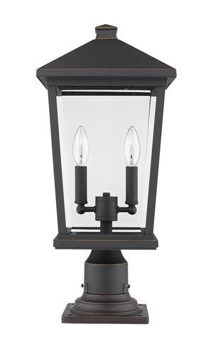 Z-Lite - 568PHBR-533PM-ORB - Two Light Outdoor Pier Mount - Beacon - Oil Rubbed Bronze