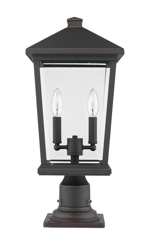 Z-Lite - 568PHBR-533PM-ORB - Two Light Outdoor Pier Mounted Fixture - Beacon - Oil Rubbed Bronze