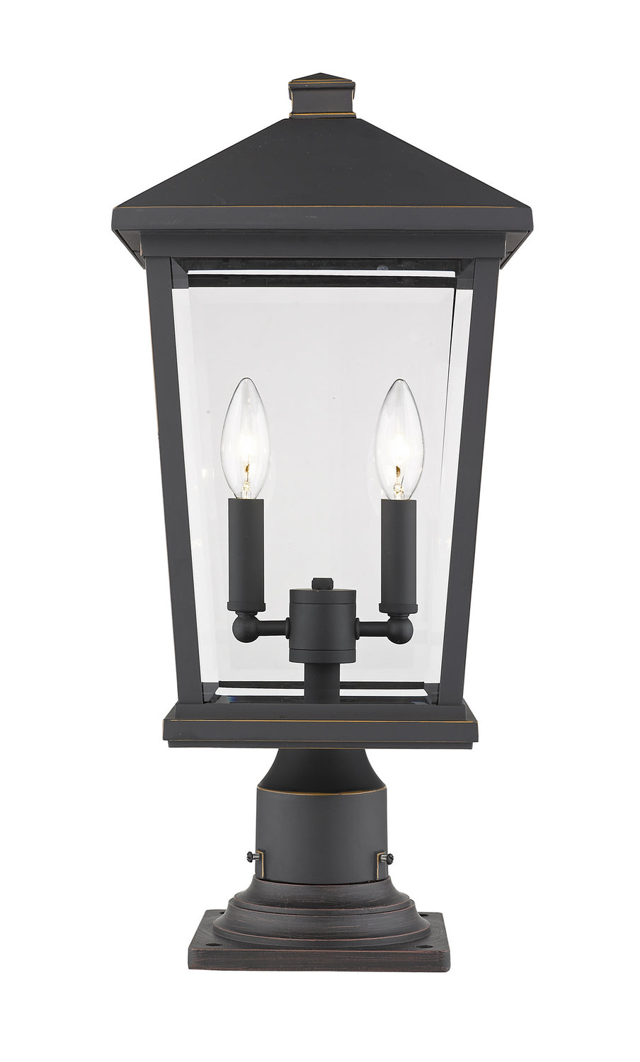 Z-Lite - 568PHBR-533PM-ORB - Two Light Outdoor Pier Mounted Fixture - Beacon - Oil Rubbed Bronze