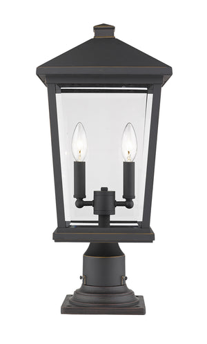 Z-Lite - 568PHBR-533PM-ORB - Two Light Outdoor Pier Mounted Fixture - Beacon - Oil Rubbed Bronze