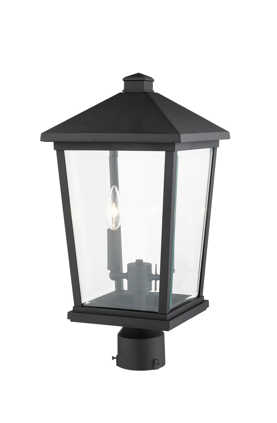 Z-Lite - 568PHBR-BK - Two Light Outdoor Post Mount - Beacon - Black