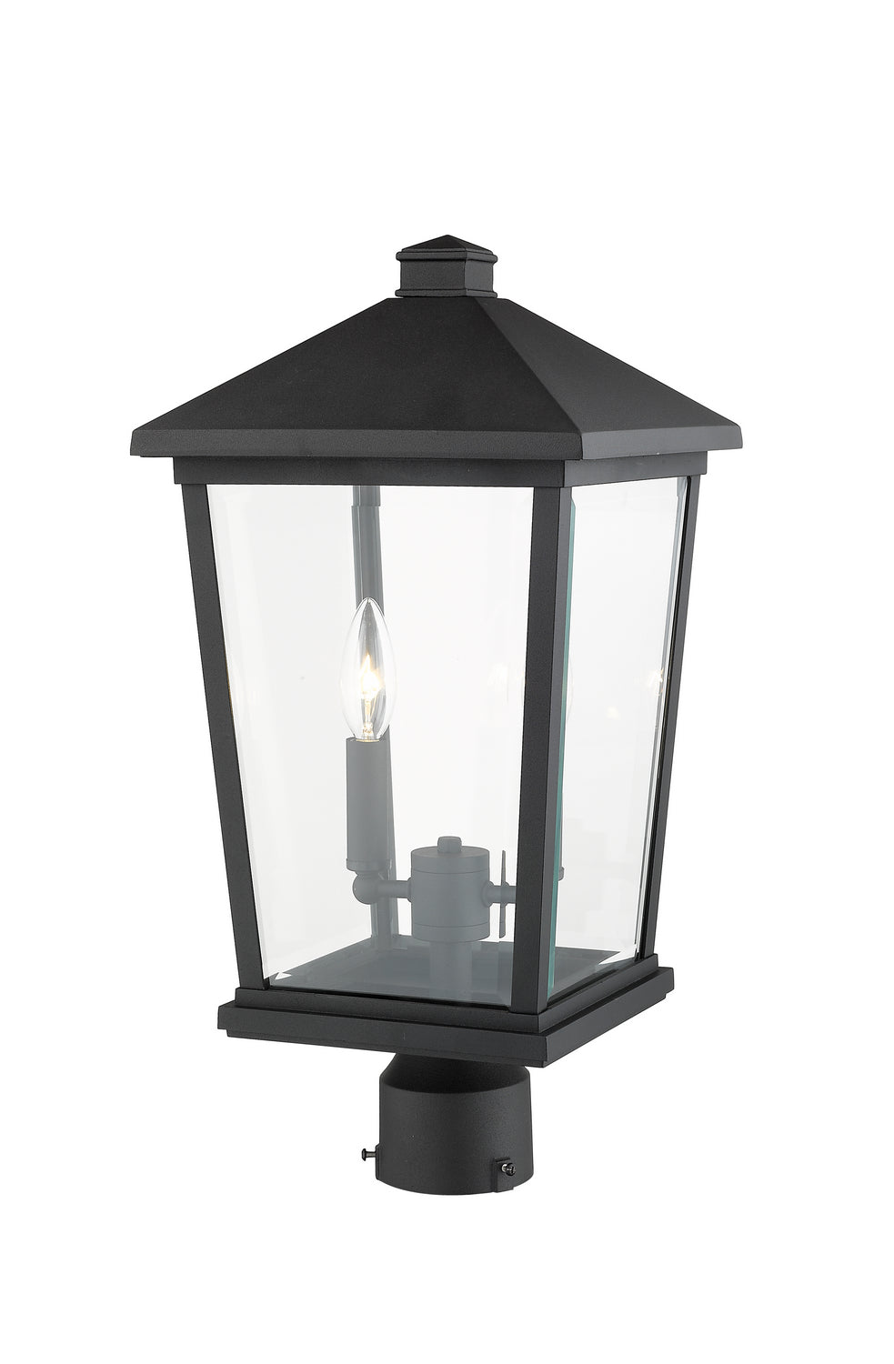 Z-Lite - 568PHBR-BK - Two Light Outdoor Post Mount Fixture - Beacon - Black
