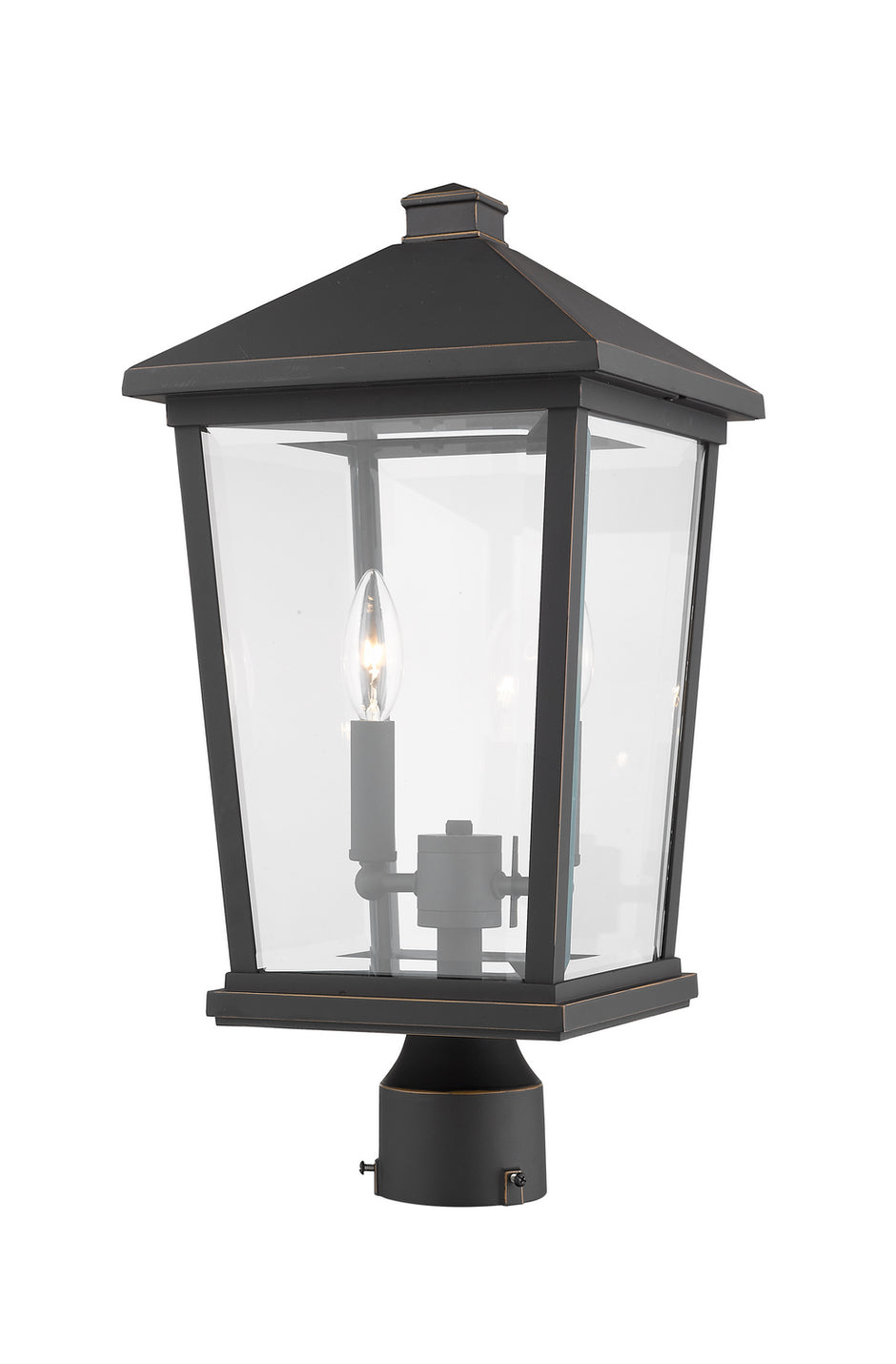 Z-Lite - 568PHBR-ORB - Two Light Outdoor Post Mount Fixture - Beacon - Oil Rubbed Bronze